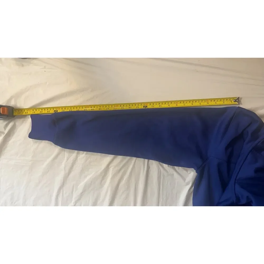 Nike Athletic Dept Full Zip Hooded Jacket Blue Men's M Soft Shell Pockets